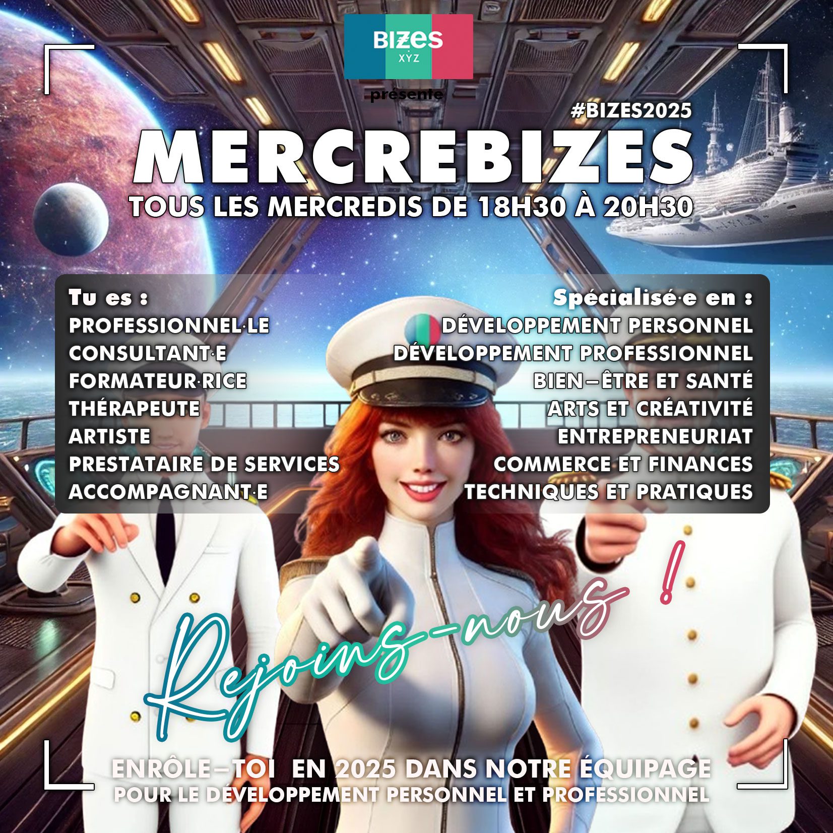 Participe au MERCREBIZES en présentiel du 8 janvier à La Samaritaine ! ✨